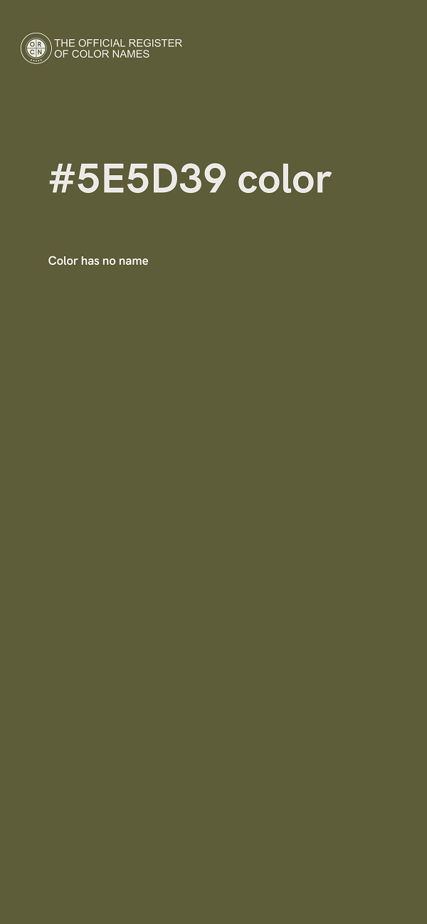 #5E5D39 color image