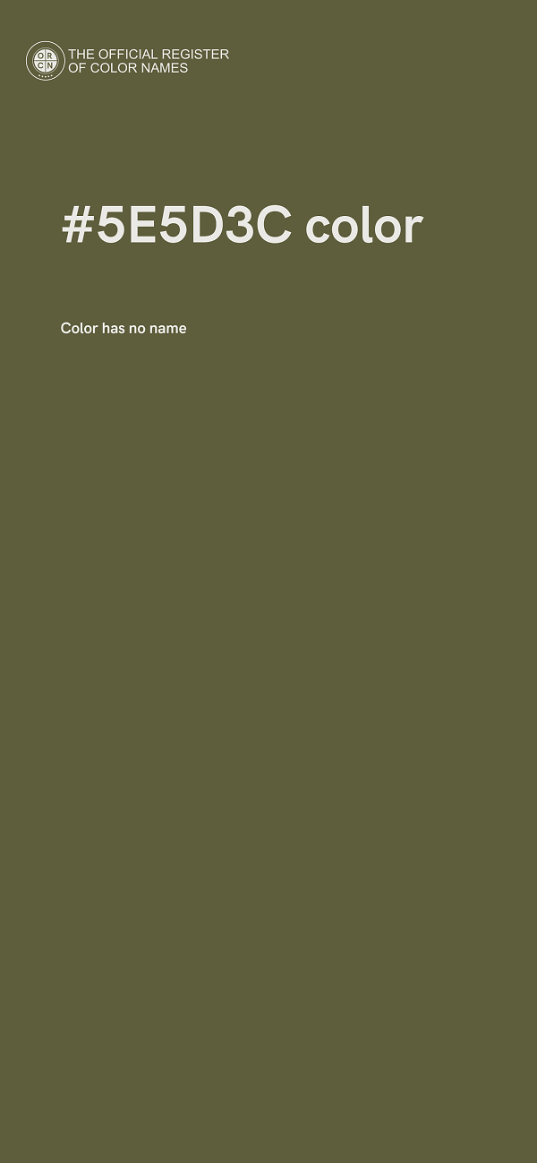 #5E5D3C color image