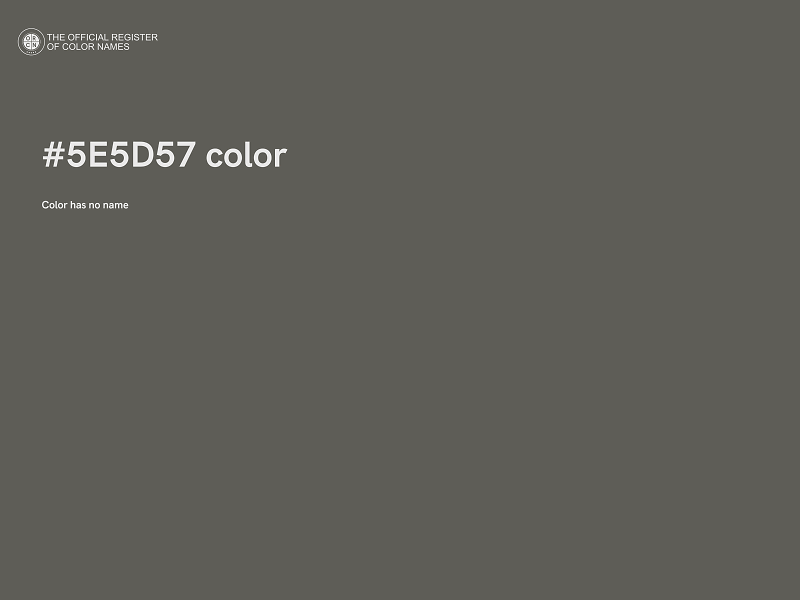 #5E5D57 color image