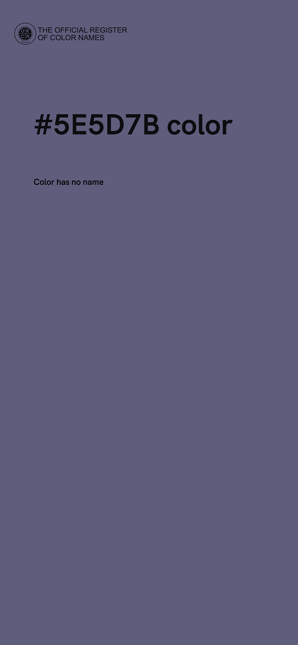 #5E5D7B color image