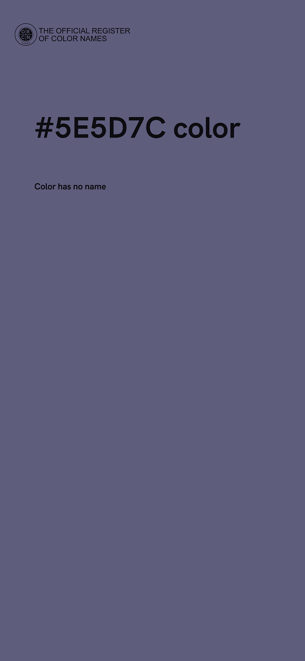#5E5D7C color image