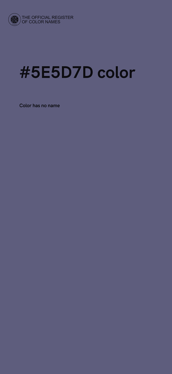 #5E5D7D color image
