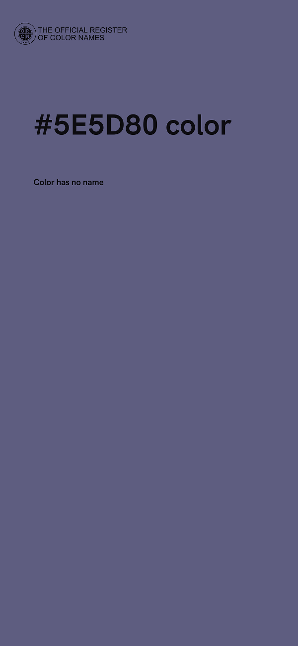 #5E5D80 color image