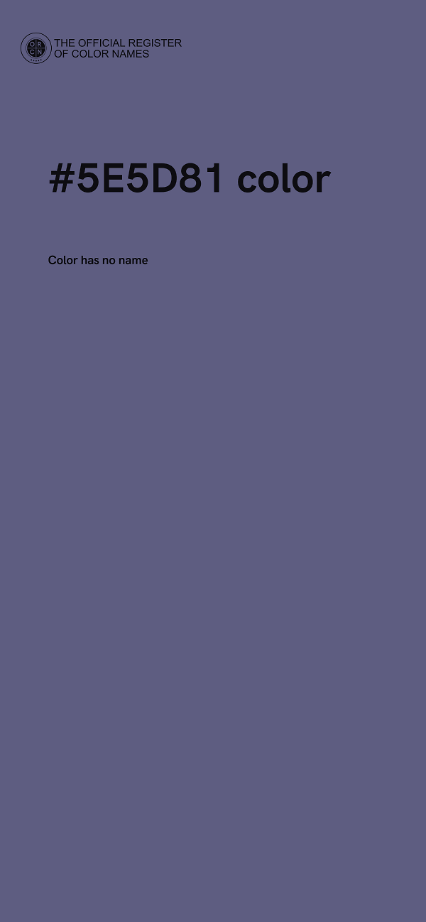 #5E5D81 color image