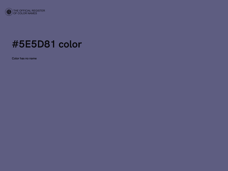 #5E5D81 color image