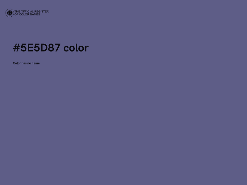 #5E5D87 color image
