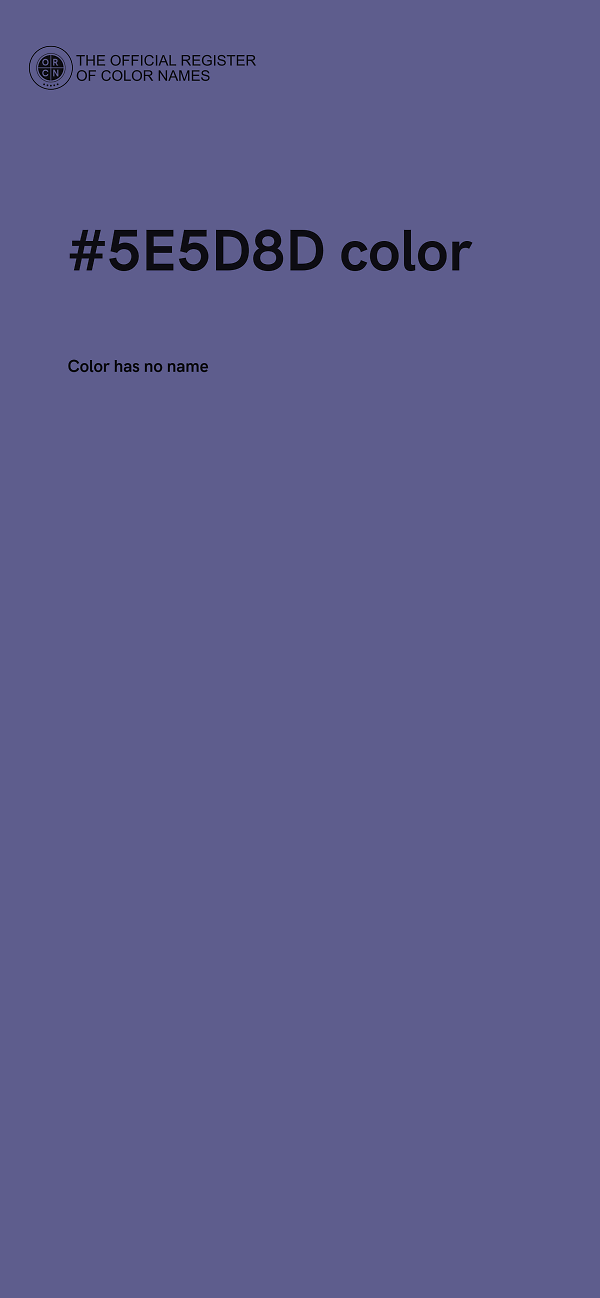 #5E5D8D color image
