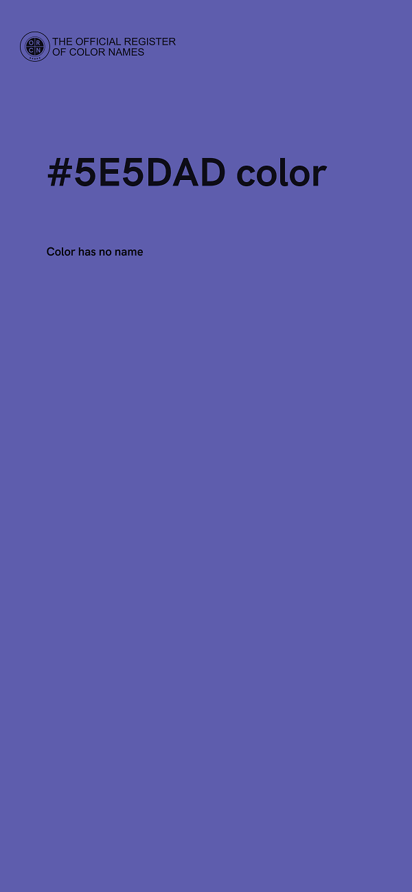 #5E5DAD color image