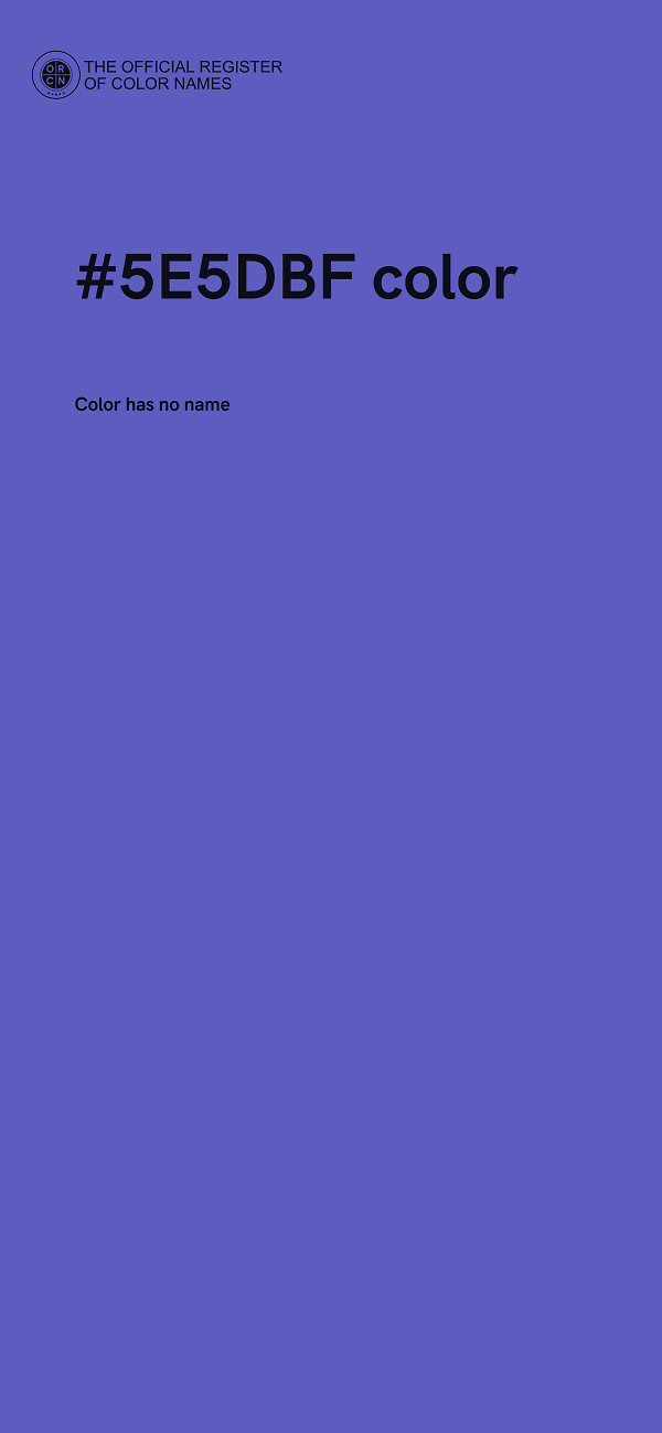 #5E5DBF color image