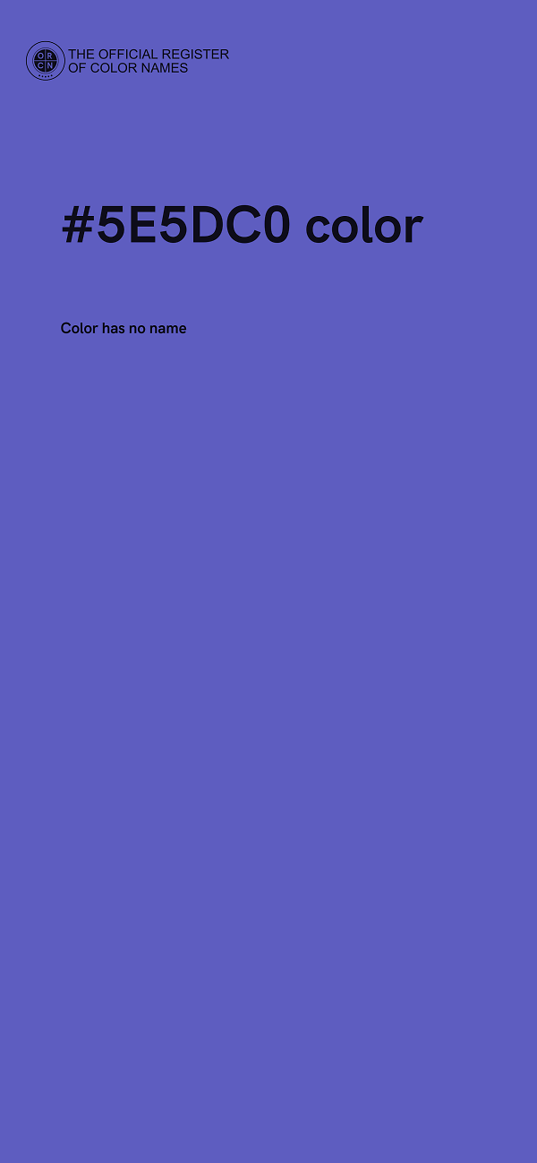 #5E5DC0 color image