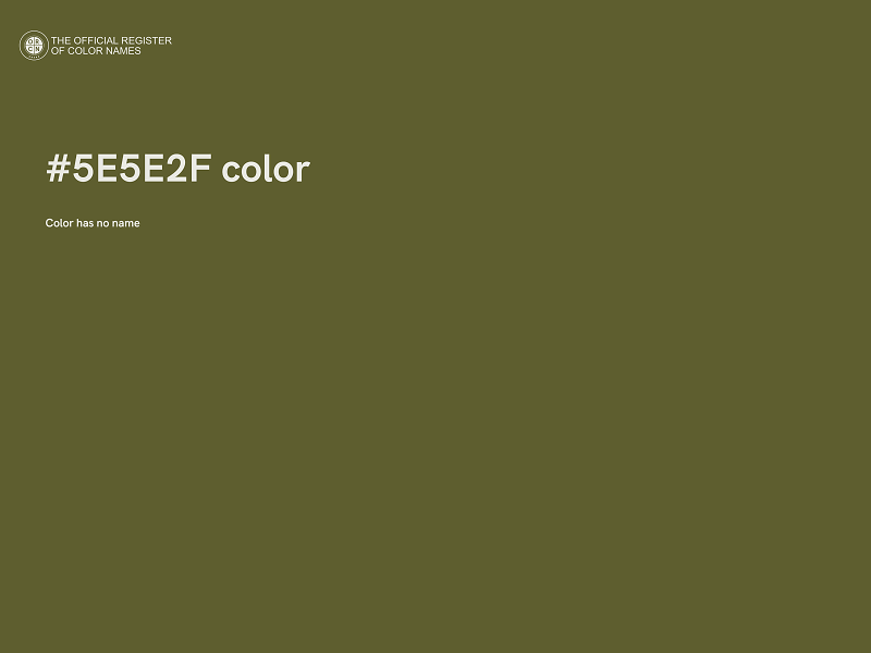 #5E5E2F color image