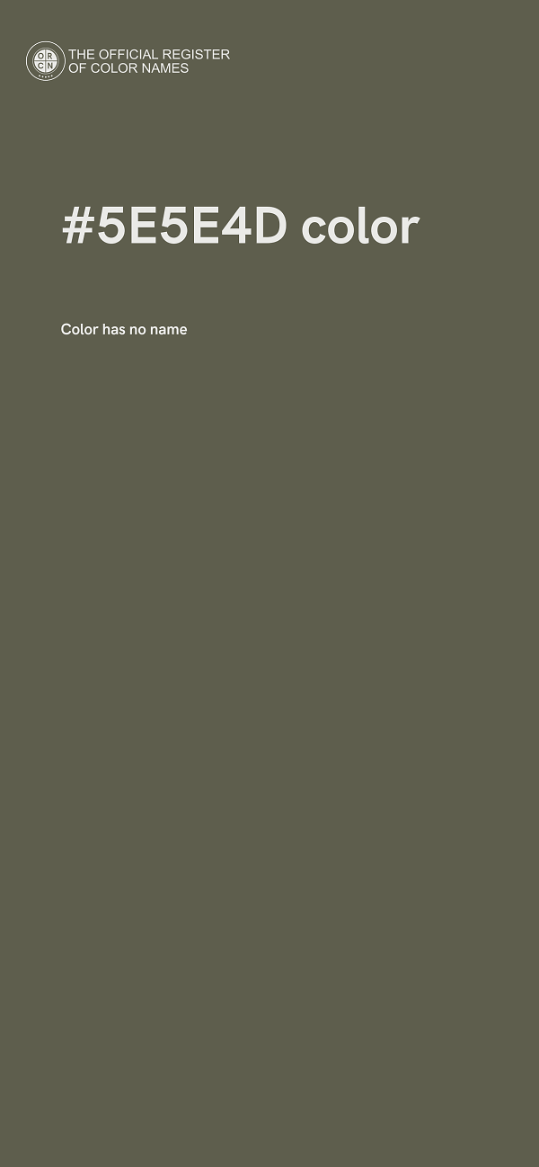 #5E5E4D color image