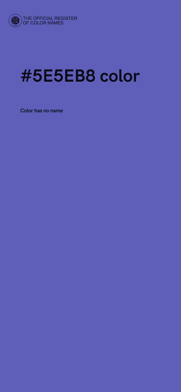 #5E5EB8 color image