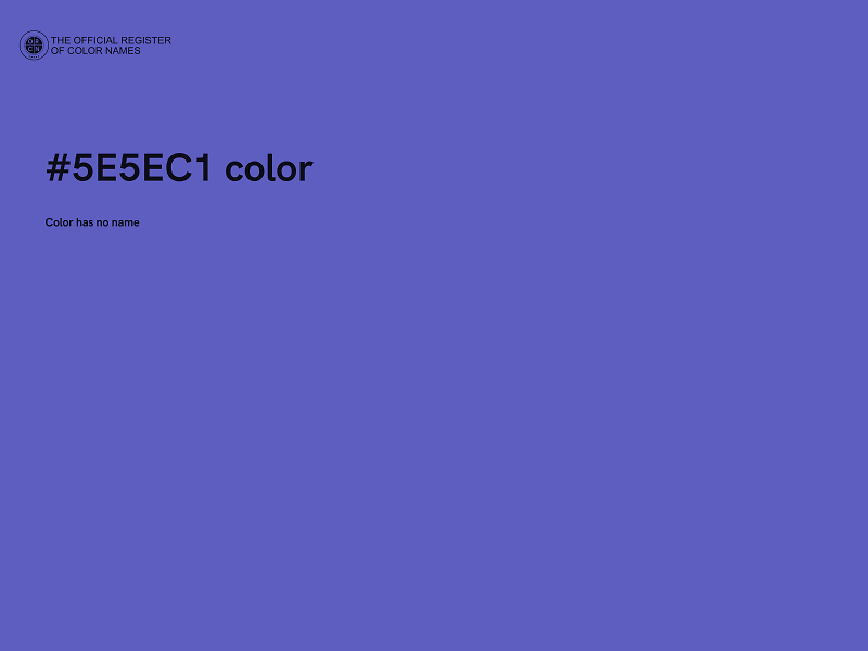 #5E5EC1 color image
