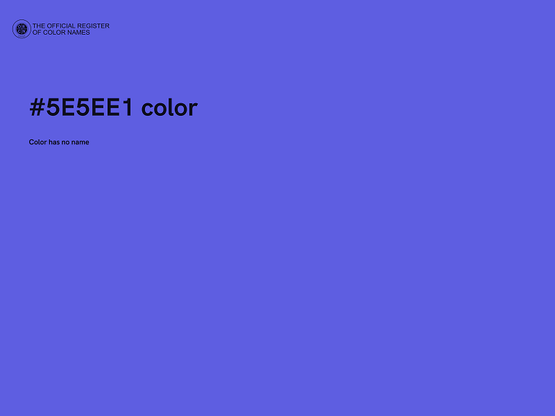 #5E5EE1 color image