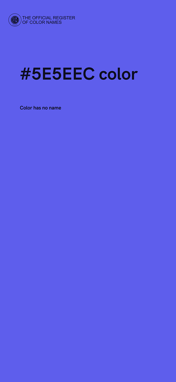 #5E5EEC color image