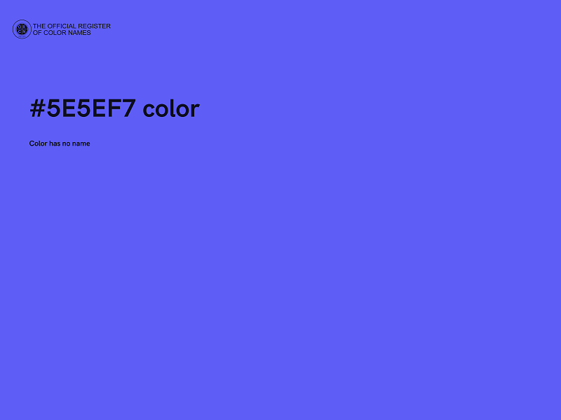 #5E5EF7 color image