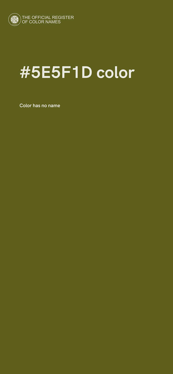 #5E5F1D color image