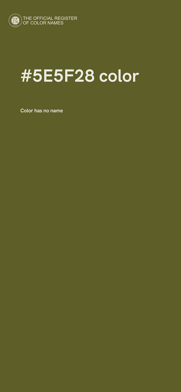 #5E5F28 color image