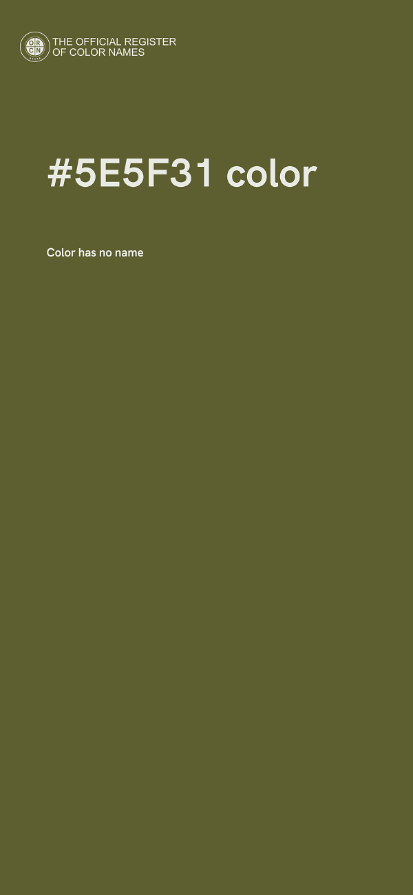 #5E5F31 color image