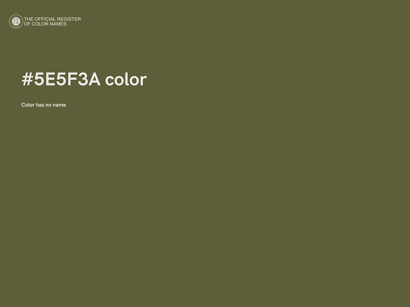#5E5F3A color image