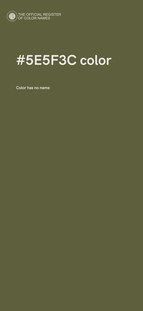 #5E5F3C color image