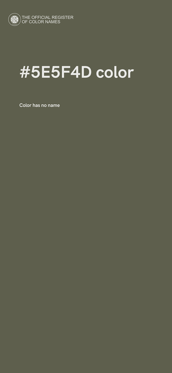 #5E5F4D color image
