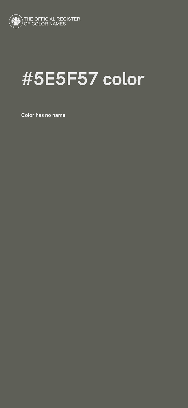 #5E5F57 color image