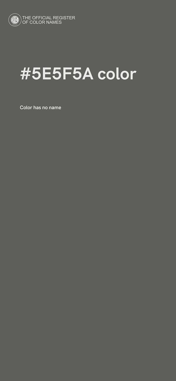#5E5F5A color image