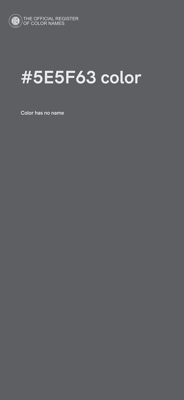 #5E5F63 color image