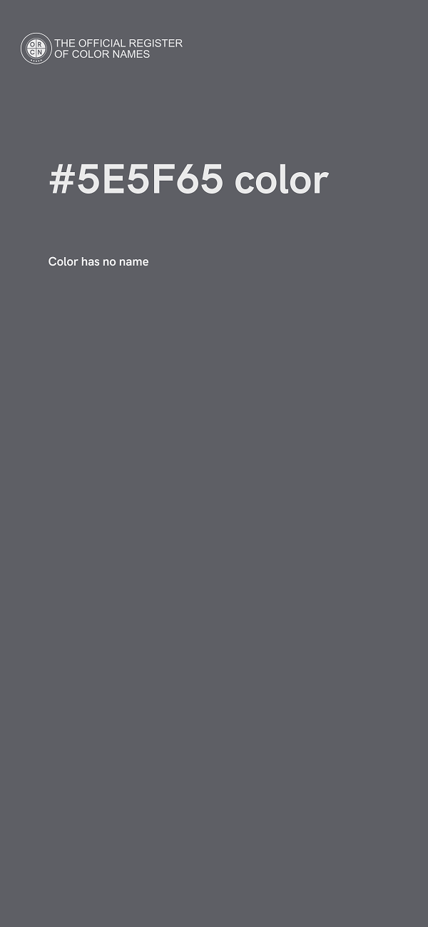 #5E5F65 color image