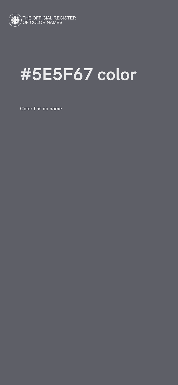 #5E5F67 color image