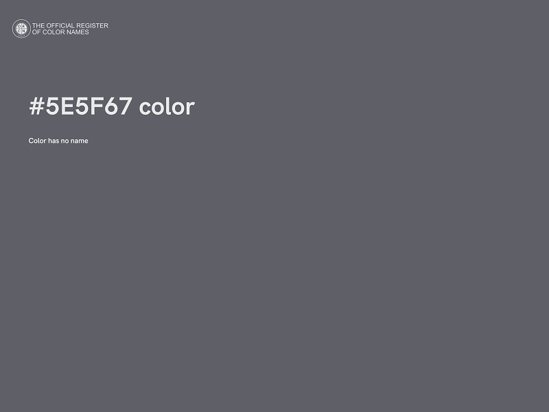 #5E5F67 color image