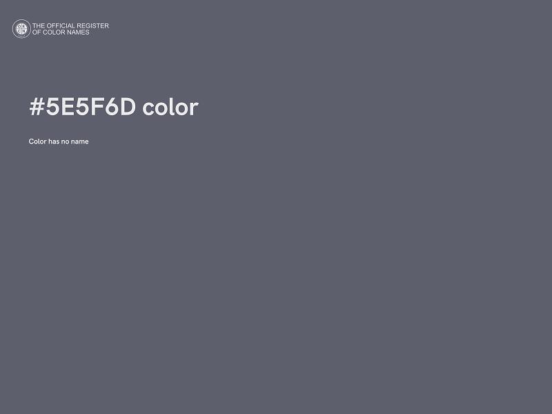 #5E5F6D color image