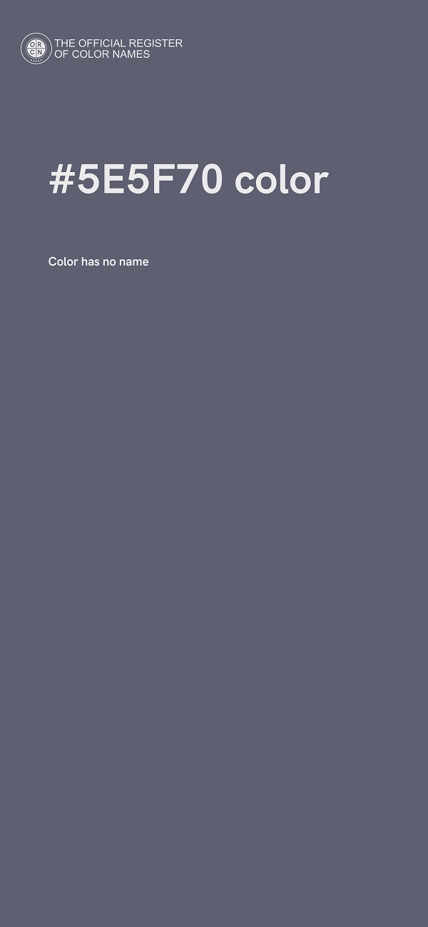 #5E5F70 color image