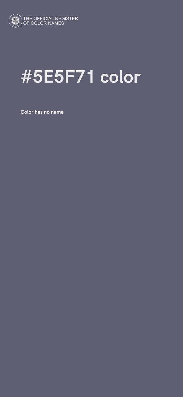 #5E5F71 color image