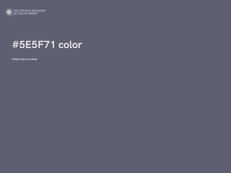 #5E5F71 color image