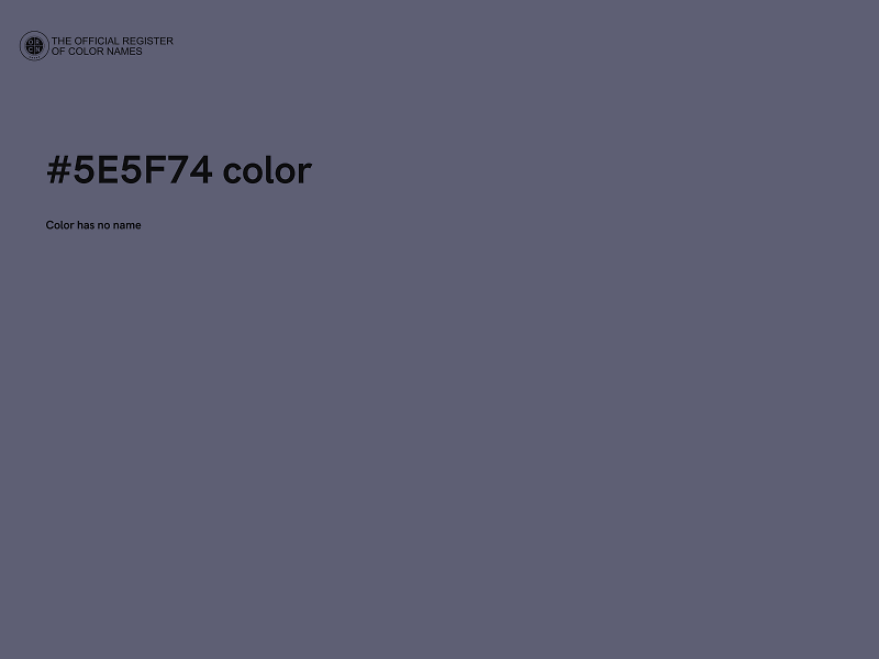 #5E5F74 color image