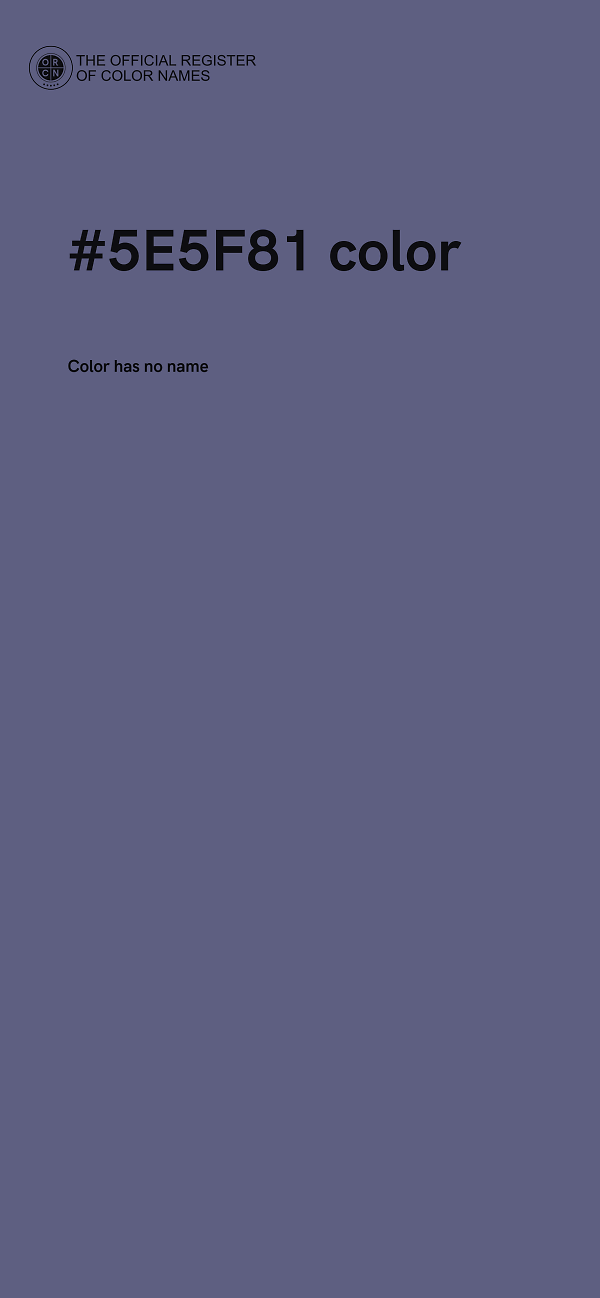 #5E5F81 color image
