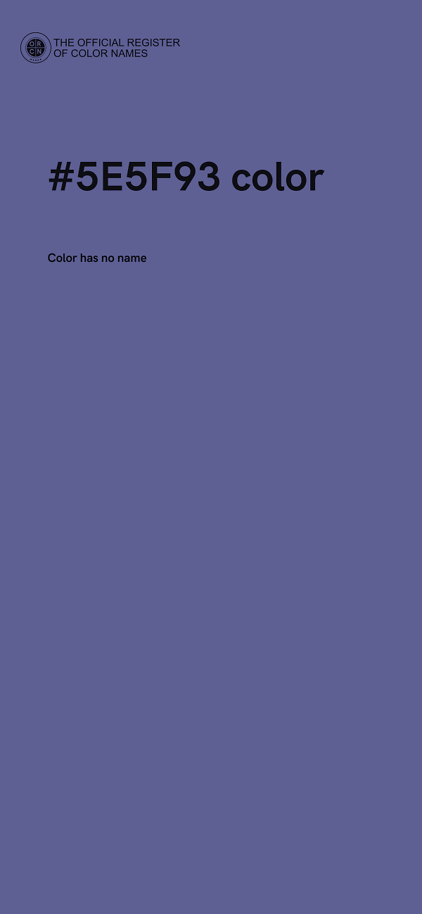#5E5F93 color image