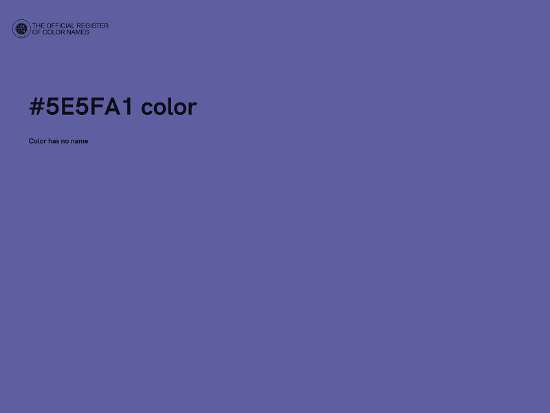 #5E5FA1 color image