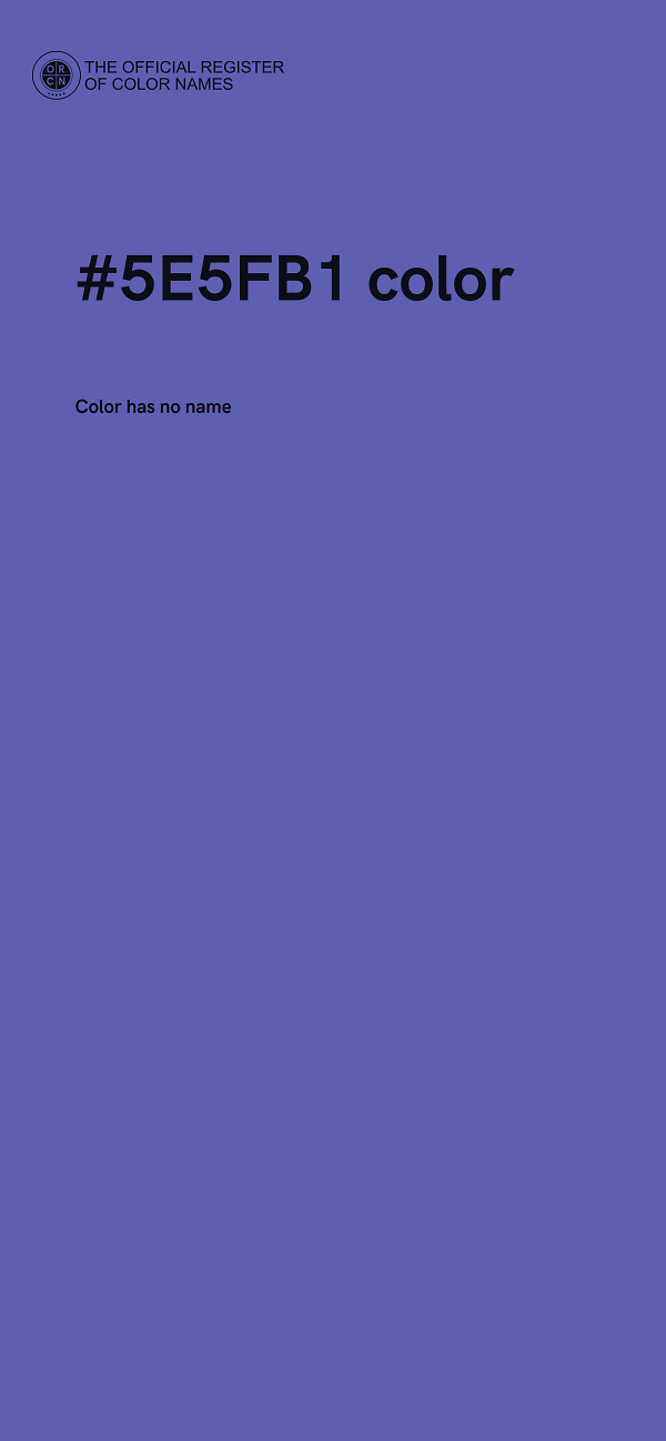 #5E5FB1 color image
