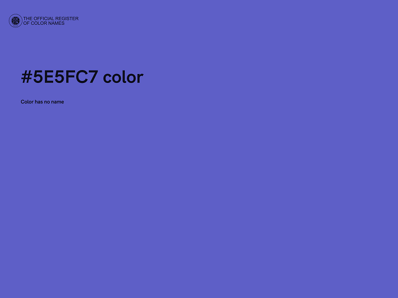 #5E5FC7 color image