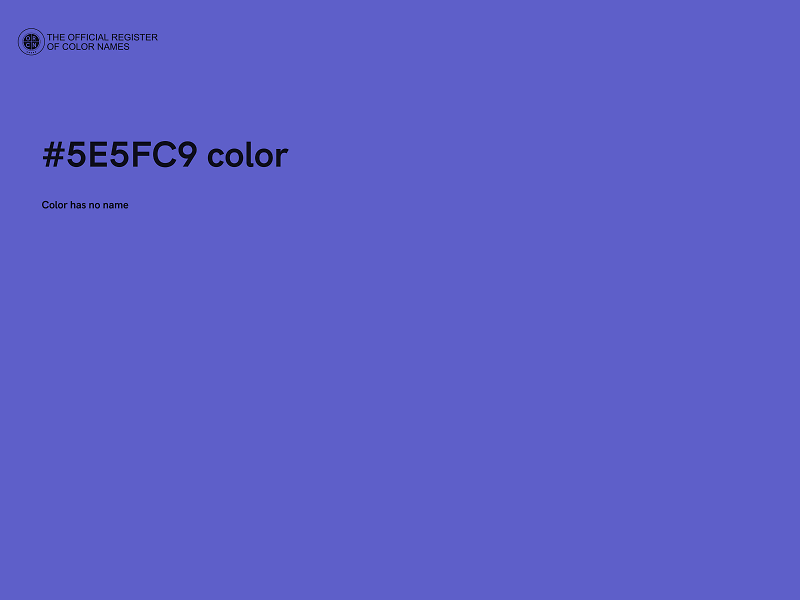 #5E5FC9 color image