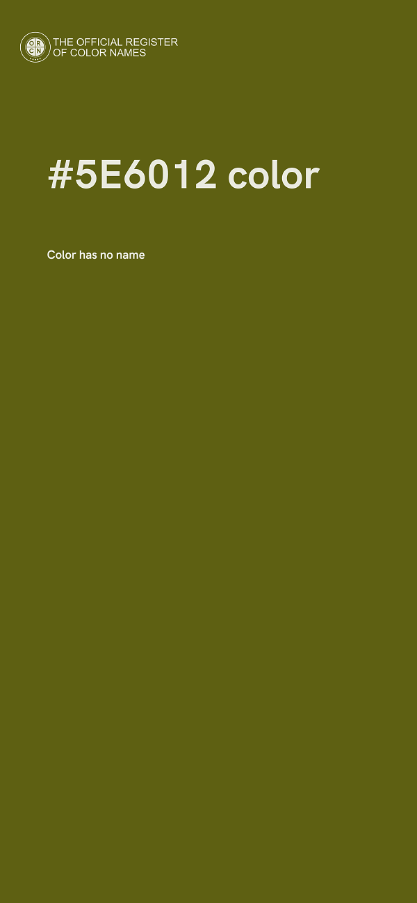 #5E6012 color image