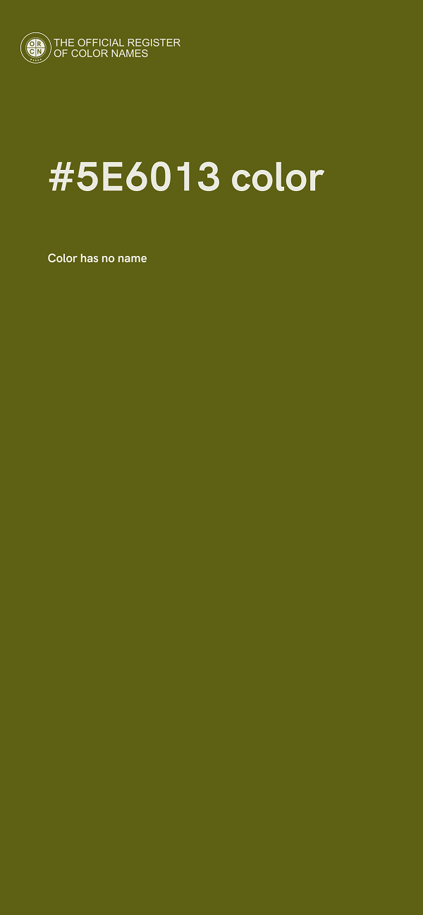 #5E6013 color image