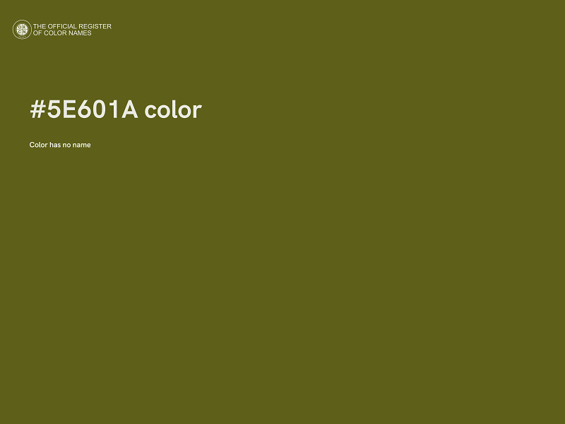 #5E601A color image
