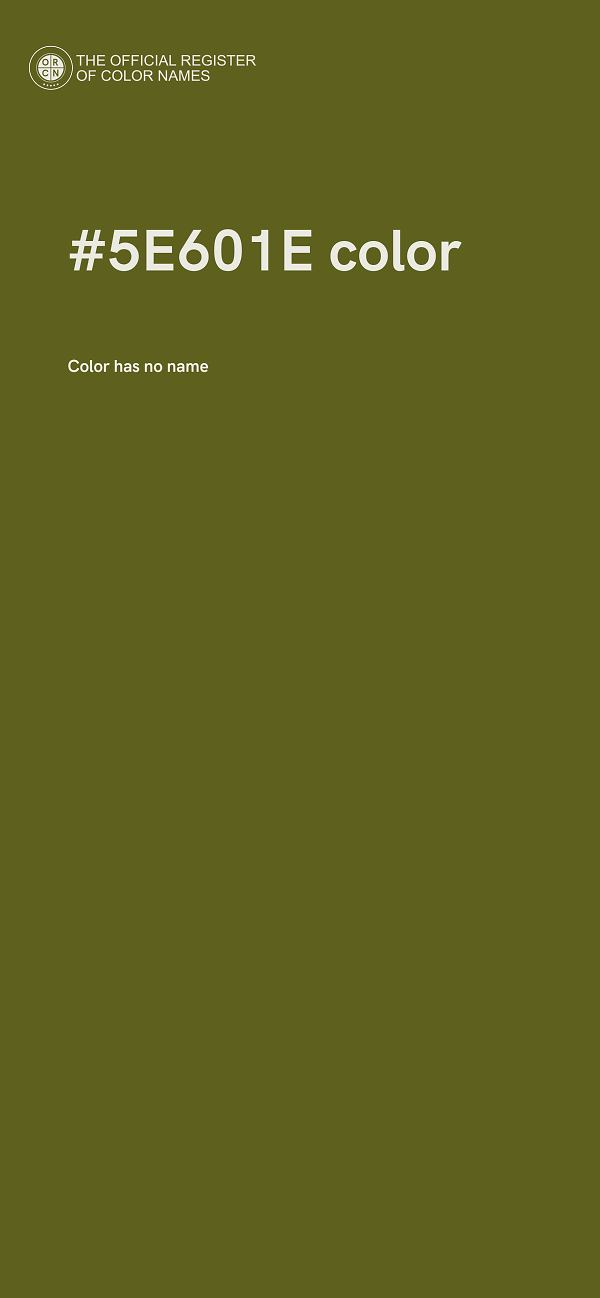 #5E601E color image