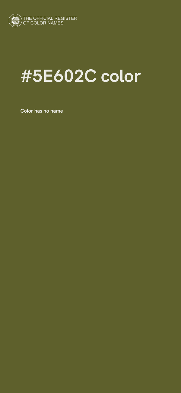 #5E602C color image