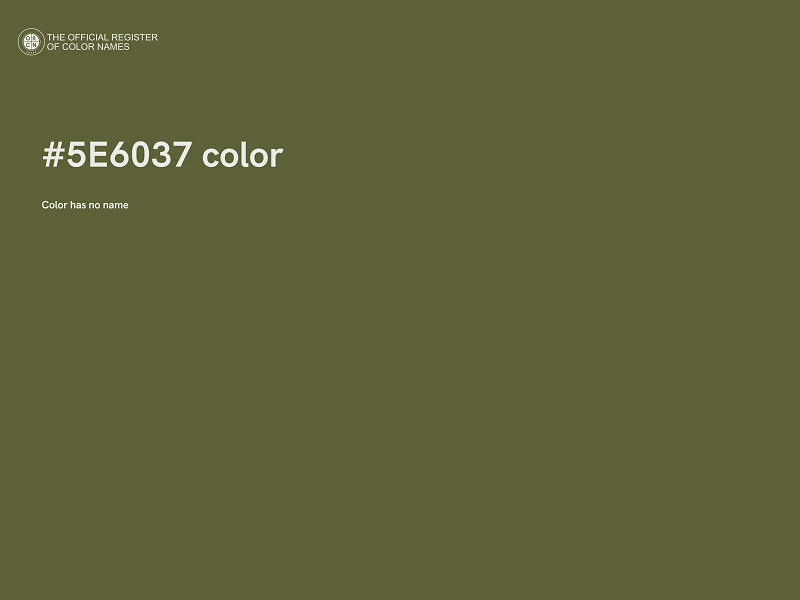 #5E6037 color image